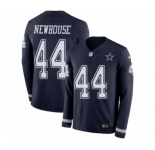 Youth Nike Dallas Cowboys #44 Robert Newhouse Limited Navy Blue Therma Long Sleeve NFL Jersey