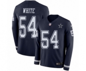 Youth Nike Dallas Cowboys #54 Randy White Limited Navy Blue Therma Long Sleeve NFL Jersey