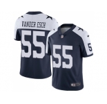 Youth Nike Dallas Cowboys #55 Leighton Vander Esch Navy Blue Thanksgiving Stitched NFL Vapor Untouchable Limited Throwback Jersey
