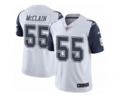 Youth Nike Dallas Cowboys #55 Rolando McClain Limited White Rush NFL Jersey