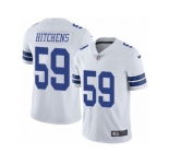 Youth Nike Dallas Cowboys #59 Anthony Hitchens Vapor Untouchable Limited White NFL Jersey