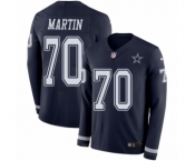 Youth Nike Dallas Cowboys #70 Zack Martin Limited Navy Blue Therma Long Sleeve NFL Jersey