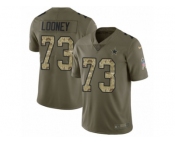 Youth Nike Dallas Cowboys #73 Joe Looney Limited Olive Camo 2017 Salute to Service NFL Jersey