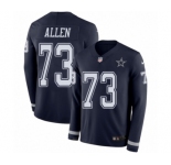 Youth Nike Dallas Cowboys #73 Larry Allen Limited Navy Blue Therma Long Sleeve NFL Jersey