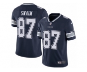 Youth Nike Dallas Cowboys #87 Geoff Swaim Vapor Untouchable Limited Navy Blue Team Color NFL Jersey