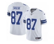 Youth Nike Dallas Cowboys #87 Geoff Swaim Vapor Untouchable Limited White NFL Jersey