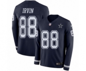Youth Nike Dallas Cowboys #88 Michael Irvin Limited Navy Blue Therma Long Sleeve NFL Jersey