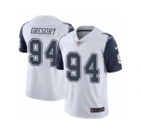 Youth Nike Dallas Cowboys #94 Randy Gregory Limited White Rush NFL Jersey