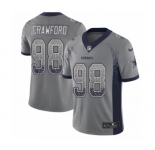Youth Nike Dallas Cowboys #98 Tyrone Crawford Limited Gray Rush Drift Fashion NFL Jerseys