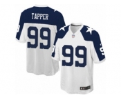Youth Nike Dallas Cowboys #99 Charles Tapper Game White Throwback Alternate NFL Jersey