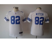 nike youth nfl dallas cowboys #82 witten white[nike]