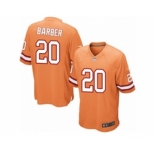 Men's Nike Tampa Bay Buccaneers #20 Ronde Barber Game Orange Glaze Alternate NFL Jersey
