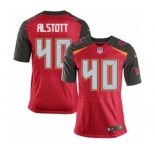 Men's Nike Tampa Bay Buccaneers #40 Mike Alstott Elite Red Team Color NFL Jersey