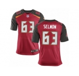 Men's Nike Tampa Bay Buccaneers #63 Lee Roy Selmon Elite Red Team Color NFL Jersey
