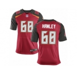 Men's Nike Tampa Bay Buccaneers #68 Joe Hawley Elite Red Team Color NFL Jersey