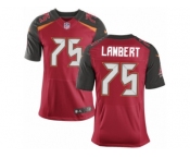 Men's Nike Tampa Bay Buccaneers #75 Davonte Lambert Elite Red Team Color NFL Jersey