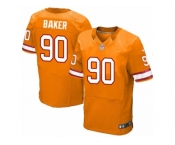 Men's Nike Tampa Bay Buccaneers #90 Chris Baker Elite Orange Glaze Alternate NFL Jersey