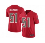Men Nike Tampa Bay Buccaneers #51 Kendell Beckwith Limited Red Rush Vapor Untouchable NFL Jersey