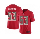 Men Nike Tampa Bay Buccaneers #53 Adarius Glanton Limited Red Rush Vapor Untouchable NFL Jersey