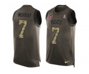 Men Nike Tampa Bay Buccaneers #7 Patrick Murray Limited Green Salute to Service Tank Top NFL Jersey