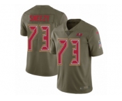 Men Nike Tampa Bay Buccaneers #73 J. R. Sweezy Limited Olive 2017 Salute to Service NFL Jersey