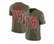 Men Nike Tampa Bay Buccaneers #75 Davonte Lambert Limited Olive 2017 Salute to Service NFL Jersey