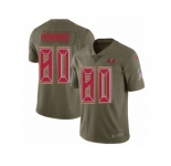 Men Nike Tampa Bay Buccaneers #80 O. J. Howard Limited Olive 2017 Salute to Service NFL Jersey