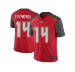 Men's Nike Tampa Bay Buccaneers #14 Ryan Fitzpatrick Red Team Color Vapor Untouchable Limited Player NFL Jersey