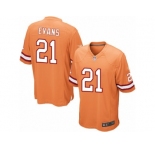 Men's Nike Tampa Bay Buccaneers #21 Justin Evans Limited Orange Glaze Alternate NFL Jersey