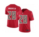 Men's Nike Tampa Bay Buccaneers #28 Vernon Hargreaves III Limited Red Rush NFL Jersey