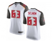 Men's Nike Tampa Bay Buccaneers #63 Lee Roy Selmon Limited White NFL Jersey