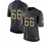 Men's Nike Tampa Bay Buccaneers #66 Ryan Jensen Limited Black 2016 Salute to Service NFL Jersey