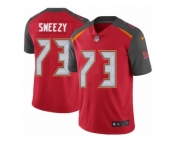 Men's Nike Tampa Bay Buccaneers #73 J. R. Sweezy Vapor Untouchable Limited Red Team Color NFL Jersey