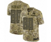 Men's Nike Tampa Bay Buccaneers #80 O. J. Howard Limited Camo 2018 Salute to Service NFL Jersey