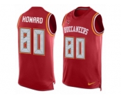 Men's Nike Tampa Bay Buccaneers #80 O. J. Howard Limited Red Player Name & Number Tank Top NFL Jersey