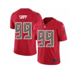 Men's Nike Tampa Bay Buccaneers #99 Warren Sapp Limited Red Rush NFL Jersey