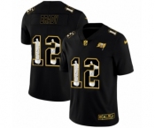Men's Tampa Bay Buccaneers #12 Tom Brady Carbon Black Vapor Cristo Redentor Limited Jersey