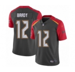 Men's Tampa Bay Buccaneers #12 Tom Brady Limited Gray Inverted Legend Football Jersey