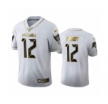 Men's Tampa Bay Buccaneers #12 Tom Brady Limited White Golden Edition Football Jersey