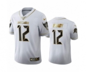 Men's Tampa Bay Buccaneers #12 Tom Brady Limited White Golden Edition Football Jersey
