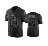 Men's Tampa Bay Buccaneers #13 Mike Evans Black Reflective Limited Stitched Jersey