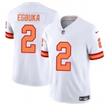 Men's Tampa Bay Buccaneers #2 Emeka Egbuka White 2025 F.U.S.E. Vapor Limited Football Stitched Jersey