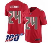Men's Tampa Bay Buccaneers #24 Darian Stewart Limited Red Rush Vapor Untouchable 100th Season Football Jersey