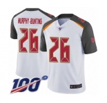Men's Tampa Bay Buccaneers #26 Sean Murphy-Bunting White Vapor Untouchable Limited Player 100th Season Football Jersey