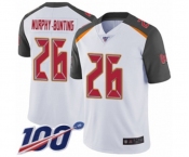 Men's Tampa Bay Buccaneers #26 Sean Murphy-Bunting White Vapor Untouchable Limited Player 100th Season Football Jersey
