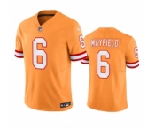 Men's Tampa Bay Buccaneers #6 Baker Mayfield Orange 2023 F.U.S.E. Throwback Limited Stitched Jersey