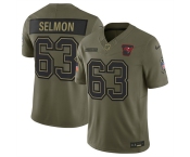Men's Tampa Bay Buccaneers #63 Lee Roy Selmon Olive 2025 Salute to Service Limited Football Stitched Jersey