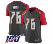 Men's Tampa Bay Buccaneers #76 Donovan Smith Limited Gray Inverted Legend 100th Season Football Jersey
