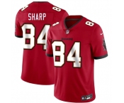 Men's Tampa Bay Buccaneers #84 Bauer Sharp Red 2026 Draft Vapor Limited Football Stitched Jersey