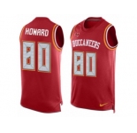 Nike Buccaneers #80 O. J. Howard Red Team Color Men's Stitched NFL Limited Tank Top Jersey
